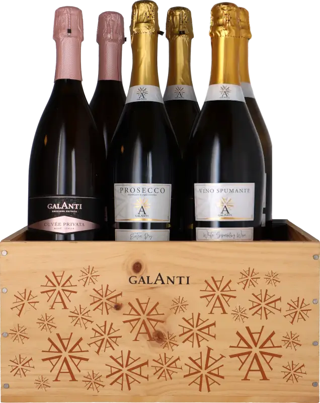 Galanti-bubbel i trälåda