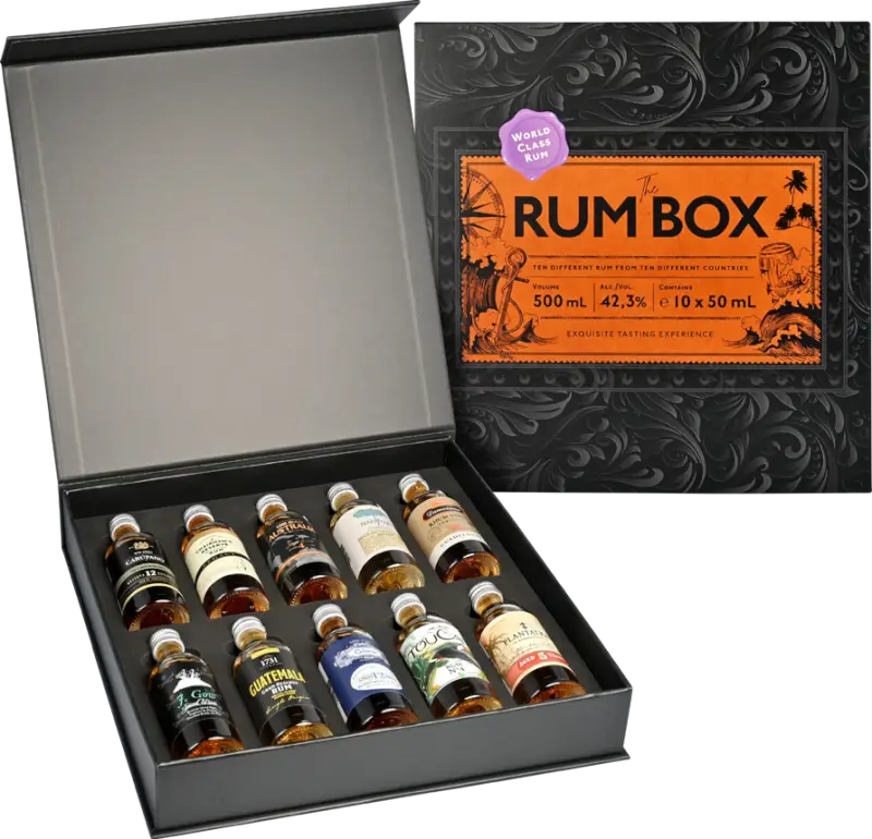 The Rum Box 10 x 50 ml premiumrom 