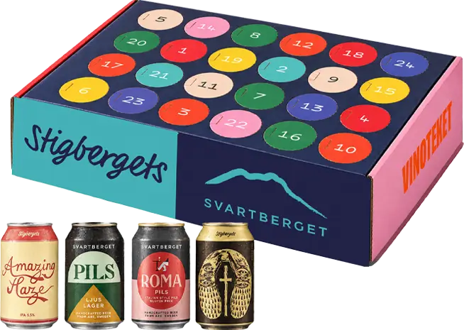 Exklusiv ölkalender 24 x 33 cl