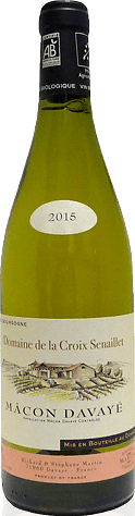Domaine de la Croix Senaillet Macon-Davayé Bio 2015 Chardonnay
