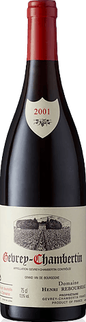 Domaine Henri Rebourseau Gevry Chambertin AOC rouge 2001 Pinot Noir