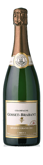 Gosset-Brabant Reserve Grand Cru Brut NV Pinot Noir 80% Pinot Noir, 20% Chardonnay Champagne