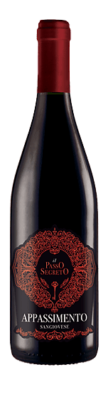 Il Passo Segreto Sangiovese Appassimento 2017 Sangiovese 85% Sangiovese, 15% andra lokala druvor Vino d'Italia