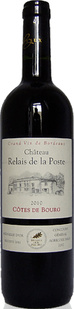 Château Relais de la Poste Cotes de Bourg 2010 Malbec