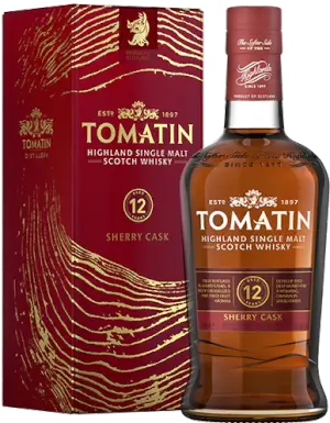 Tomatin 12 YO Old Sherry Cask Single Malt Scotch Whisky (20 ml) 