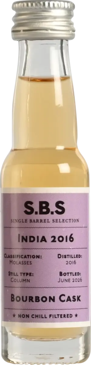 India 10 YO 2016 Bourbon Cask (20 ml) 