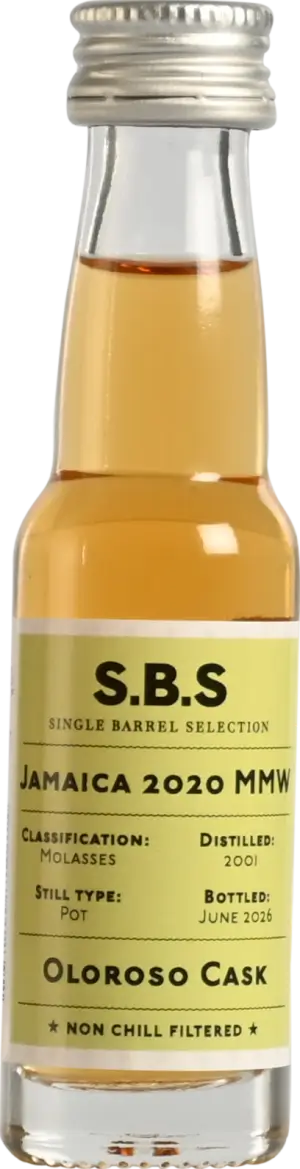 Jamaica 6 YO 2020 MMW Oloroso Cask (20 ml) 