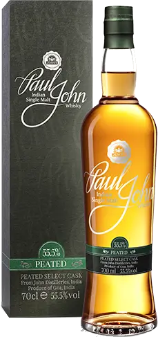 Paul John Peated single malt whisky c.s. (20 ml) 