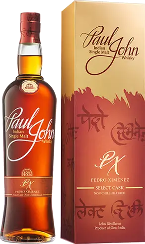 Paul John PX single malt whisky (20 ml) 