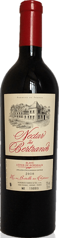 Château les Bertrands Nectar Blaye Rouge 2010 Merlot