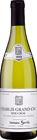Domaine Servin Chablis Grand Cru Bougros 2010 Chardonnay
