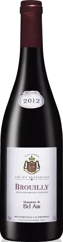 Vignerons de Bel Air Brouilly 2012 Gamay