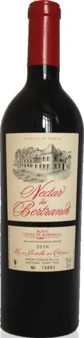 Château les Bertrands Nectar Blaye Rouge 2010 Merlot