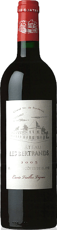 Château les Bertrands Vieilles Vignes Blaye Rouge 2011 Merlot