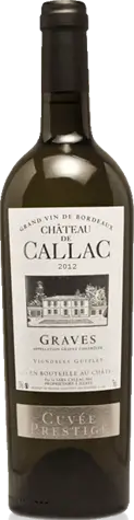 Château Callac Cuvée Prestige Blanc 2012 Blend