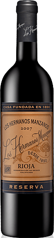 Los Hermanos Manzanos Reserva 2007 Tempranillo