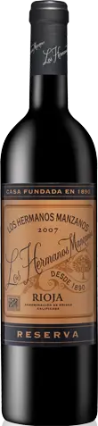Los Hermanos Manzanos Reserva 2007 Tempranillo
