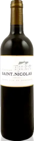 Château Saint Nicolas Côtes De Bordeaux Rouge 2010 Blend