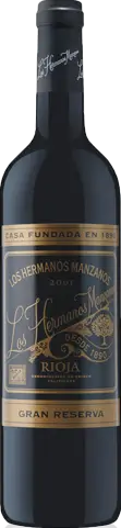 Los Hermanos Manzanos Gran Reserva 2001 Tempranillo
