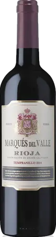 Marques Del Valle Rioja Tempranillo 2014 Tempranillo