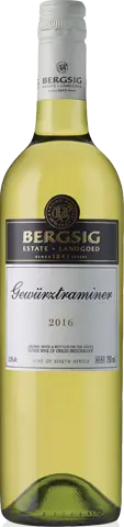 Bergsig Gewurztraminer 2016 Gewürztraminer