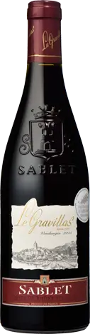 Le Gravillas Sablet rouge 2015 Grenache