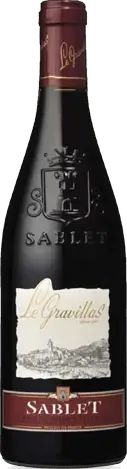 Cave de Sablet Le Gravillas Sablet Rouge 2016 Grenache