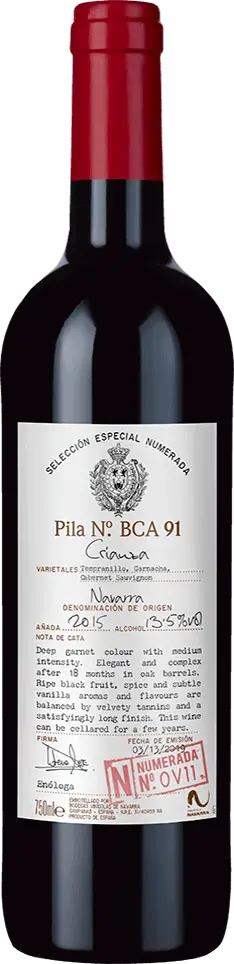 Selección Numerada Navarra Crianza v11 2015 Tempranillo