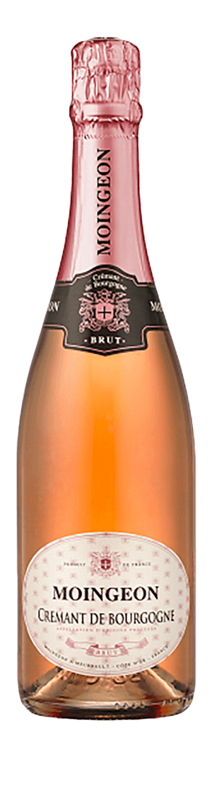 Moingeon Crémant de Bourgogne Rosé Brut Pinot Noir Pinot Noir, Chardonnay Bourgogne
