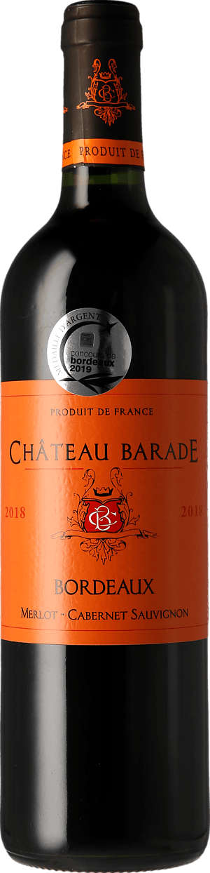 Château Barade Bordeaux AOC 2018 Merlot