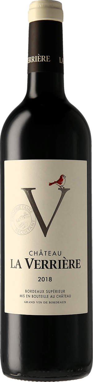 Château la Verriere Bordeaux Supérieur 2018 Merlot
