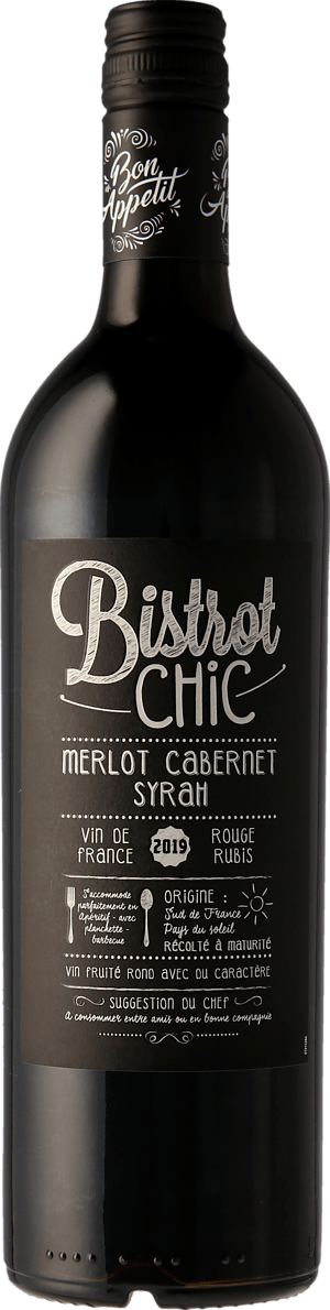 Bistro Chic Merlot Cabernet Syrah 2019 Merlot