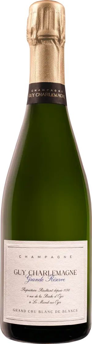Champagne Guy Charlemagne Grande Reserve Grand Cru Blanc de Blancs Chardonnay