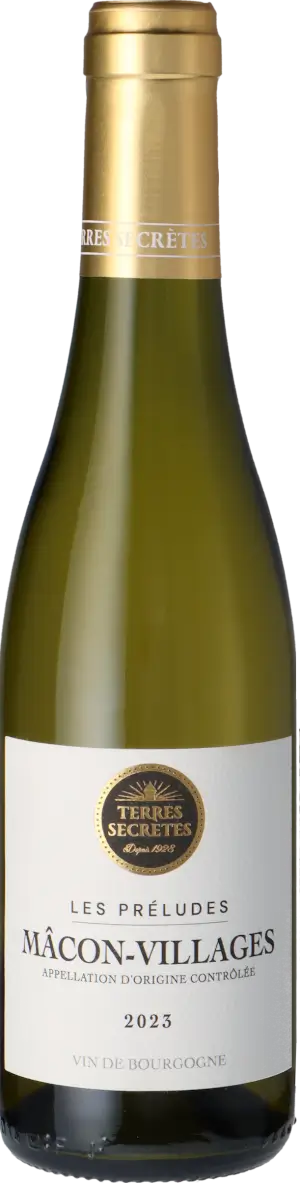 Terres Secrètes Macon-Villages les Préludes 2023 (halvflaska) Chardonnay