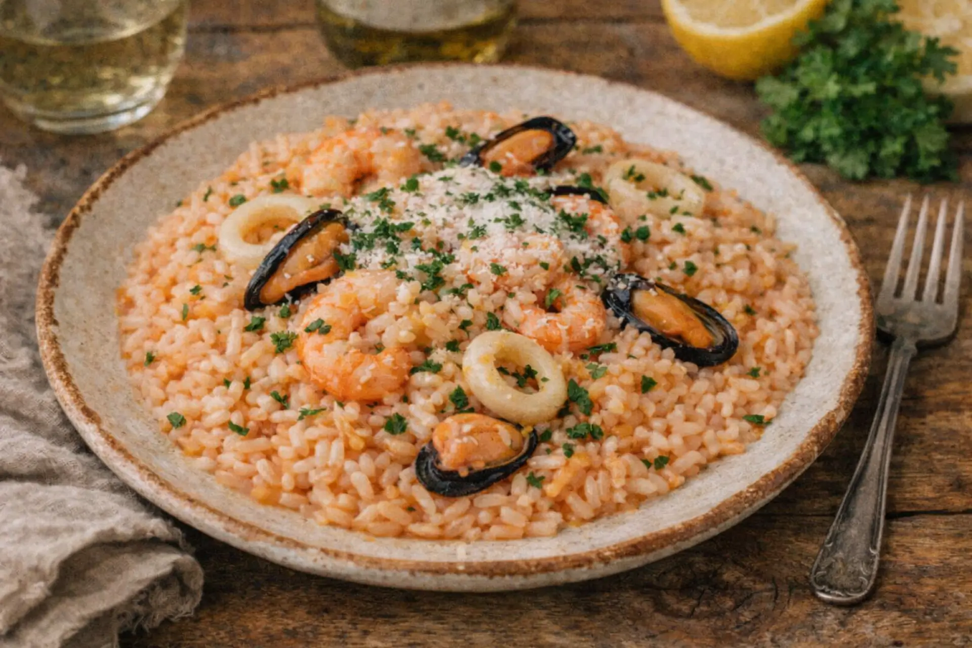 skaldjursrisotto