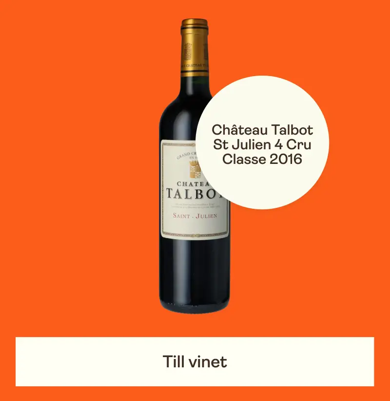 Château Talbot St Julien 4 Cru Classe 2016