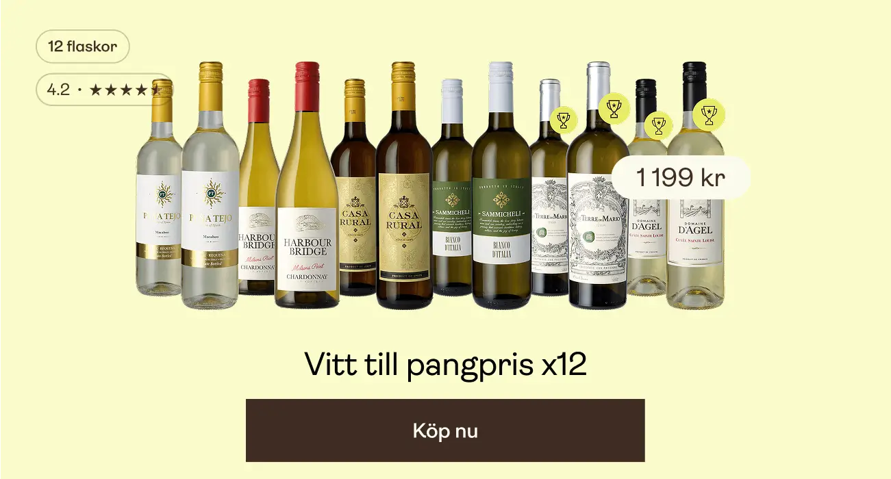 vinlåda vitt till pangpris