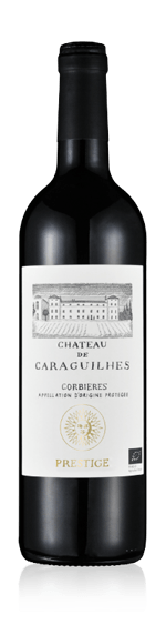 Château Caraguilhes Prestige Rouge 2017 Shiraz-Syrah 40% Syrah, 40% Carignan, 15% Cinsaut, 5% Mourvedre Languedoc-Roussillon