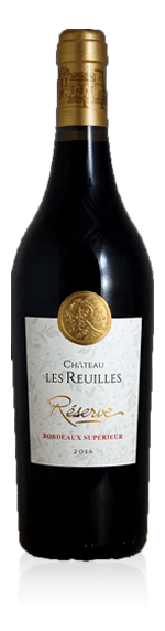 Château les Reuilles Bordeaux Superieur Réserve 2017 Merlot 80% Merlot, 15% Cabernet Sauvignon, 5% Malbec Bordeaux