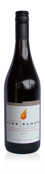 Fire Block GSM 2015 Grenache 65% Grenache, 18% Shiraz, 17% Mataro (Mourvedre) South Australia