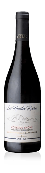 Ortas Les Hautes Roches 2018 Grenache 70% Grenache, 20% Syrah, 10% Carignan Rhônedalen