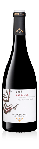Panorama Côte du Rhône Village Cairanne 2016 Grenache 65% Grenache, 25% Syrah. 10% Carignan Rhônedalen