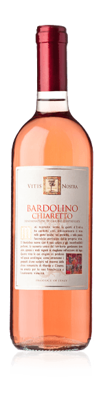 Vitis Nostra Bardolino Chiaretto 2018 Corvina 70% Corvina, 15% Rondinella, 10% Molinara, 5% Cabernet Sauvignon Venetien