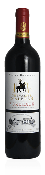 Chevalier d'Albran Bordeaux 2016 (i originalkartong) Merlot 50% Merlot, 40% Cabernet Sauvignon, 10% Cabernet Franc Bordeaux