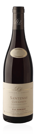 Domaine Borgeot Santenay Clos Genet 2015 Pinot Noir 45% Pinot Noir, 40% Chardonnay, 15% Aligoté Bourgogne