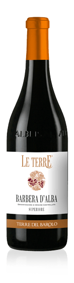 Le Terre Barbera D'alba Superiore 2018 (i trälåda) Barbera 100% Barbera Piemonte