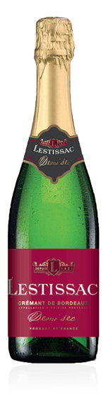 Lestissac Crémant de Bordeaux Demi Sec Cabernet Franc Cabernet Franc, Semillon Bordeaux
