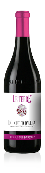 Le Terre Dolcetto d'Alba 2018 (i trälåda) Dolcetto 100% Dolcetto Piemonte
